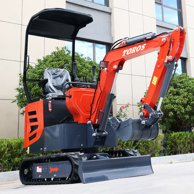Multifunctional Toros Mini Excavator 1 Ton Micro Digger With Koop  Engine