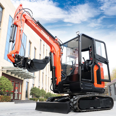 Municipal Engineering 2.5 Ton Mini Excavator 24.5kw Micro Mini Digger With Cab
