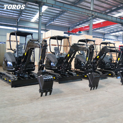 Crawler Toros Mini Excavator 2.6 Ton Small Digging Equipment For Road Repair
