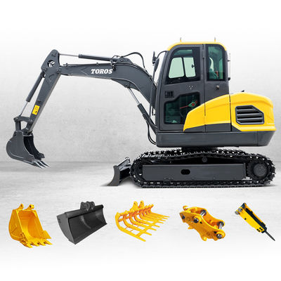 गुणवत्ता  Powerful 1.2Ton Mini Hydraulic Excavator With 1200mm Track Length फैक्टरी