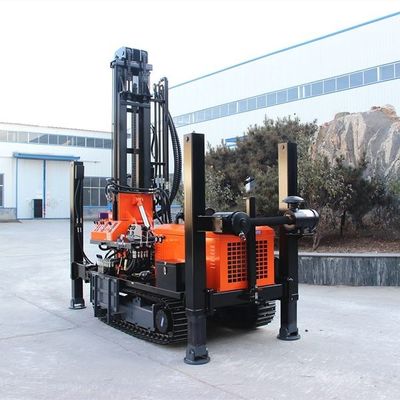 YUCHAI Engine Diesel Powered 300mm Water Well Drilling Rig 7000kg Weight