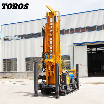 YUCHAI Engine Diesel Powered 300mm Water Well Drilling Rig 7000kg Weight