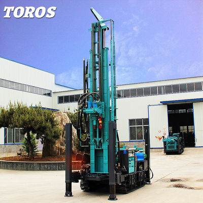 YUCHAI Engine Diesel Powered 300mm Water Well Drilling Rig 7000kg Weight
