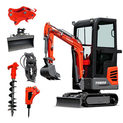 Lightweight 1.2tone Mini Hydraulic Excavator 1745mm Max.Dumping Height