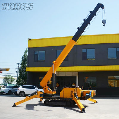गुणवत्ता  Span 16.8m Narrow Space Spider Crane For Construction And Industrial Applications फैक्टरी