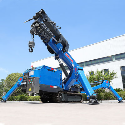 Span 16.8m TOROS Tracked Spider Crane For Narrow Space Engineering