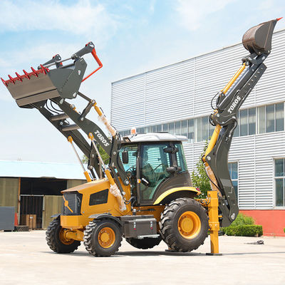 गुणवत्ता  2500kg Rated Loading Heavy Duty Backhoe Loader Machine For Construction फैक्टरी