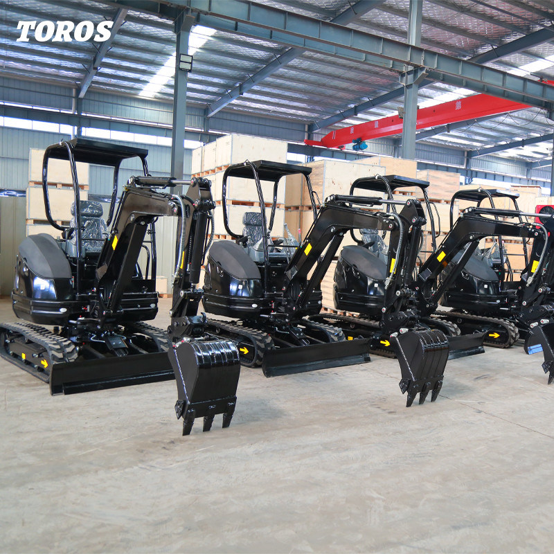 Crawler Toros Mini Excavator 2.6 Ton Small Digging Equipment For Road Repair