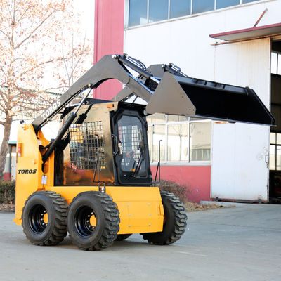 सीई 500kg-1200kg हाइड्रोलिक व्हील लोडर फ्रंट एंड छोटा Articulating लोडर