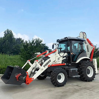 0.3m3 बाल्टी खुदाई Backhoe लोडर उपकरण उच्च शक्ति